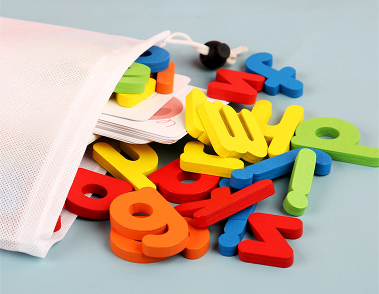 Wooden Alphabet with Letter Cards Spelling Game