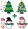 Peel 'n Stick Felt Christmas Tree and Snowman