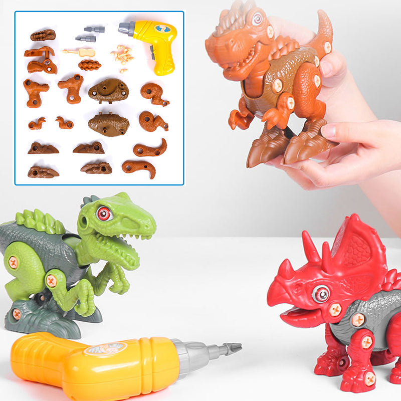 Take Apart Dinosaur Toy with Electric Drill