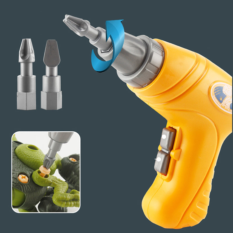 Take Apart Dinosaur Toy with Electric Drill
