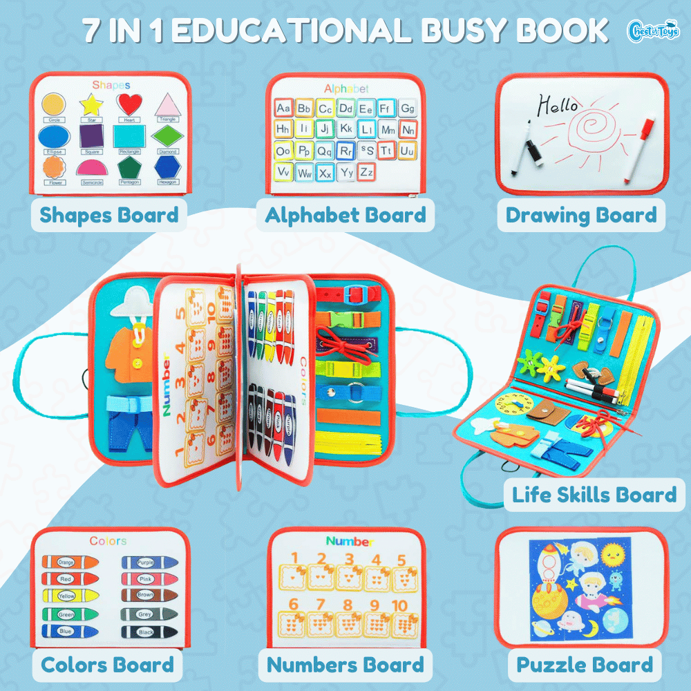 7 in 1 Educational Busy Book