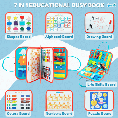 7 in 1 Educational Busy Book