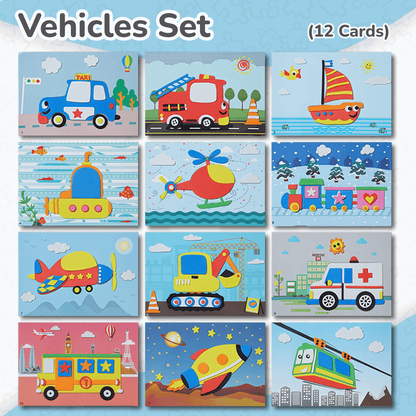 3D Puzzle Stickers Set