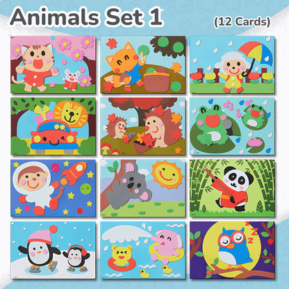 3D Puzzle Stickers Set