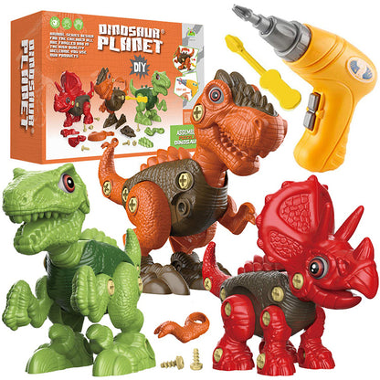 Take Apart Dinosaur Toy with Electric Drill