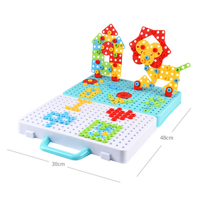 Creative 3D Electric Drills and Puzzle Set